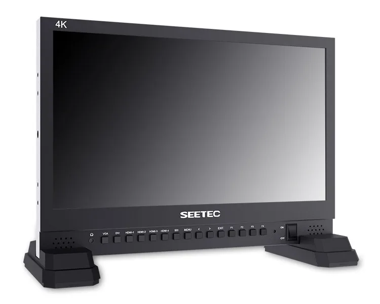 كاميرا البث المباشر L SEETEC 4K 3840X2160 Ultra HD IPS LCD شاشة 15 بوصة 4K مع رباعية سبليت 3G SDI HDMI