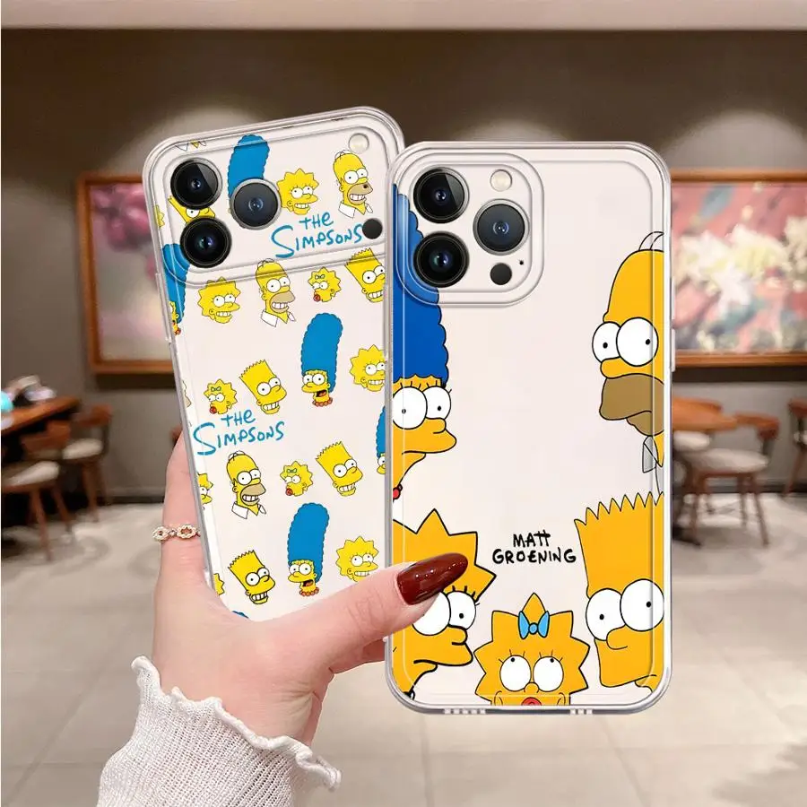 Soft Phone Cover Case for iPhone 17 Pro Max 17e XS Max 15 16 12 Mini 13 Pro Air 14 Plus XR 11 The Simpsons