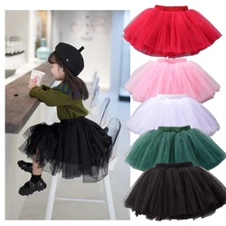 Baby Girls Tutu Fluffy Skirt Toddler Princess Ballet Dance Tulle Mesh Skirt Kids Cake Skirt Cute Girls Clothes Pettiskirt Skirt