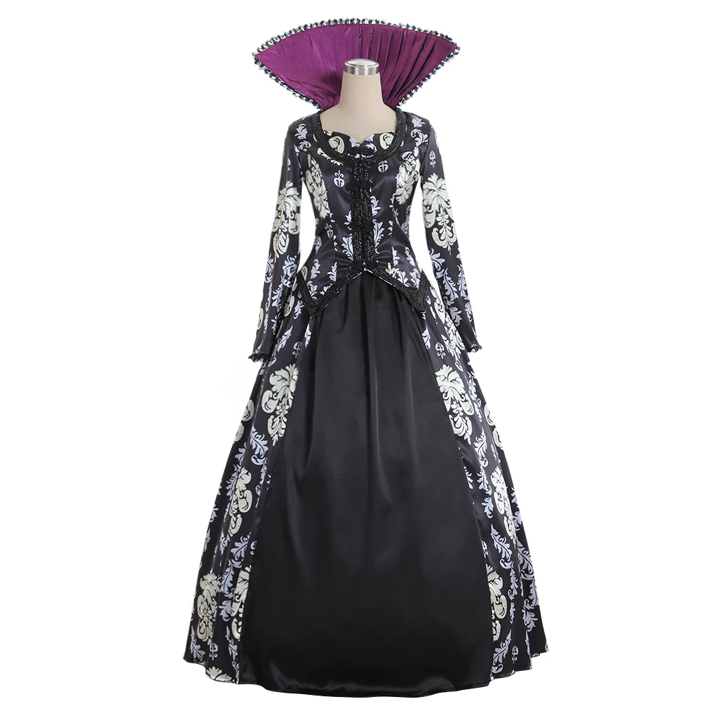 أزياء ذات مرة ريجينا ميلز التأثيرية للنساء فستان تاريخي لحفلات الهالوين كرنفال لعب الأدوار بدلة كاملة