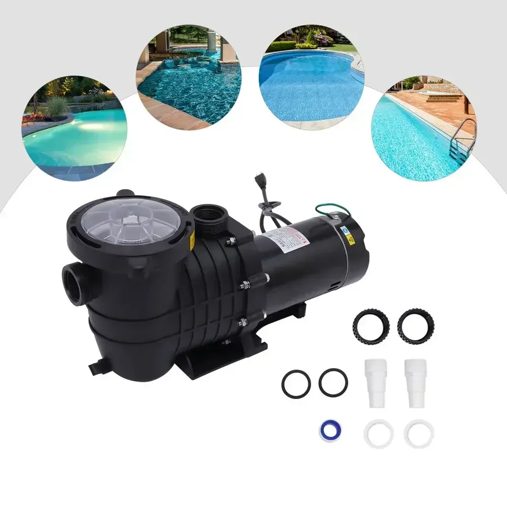 

HBP1500Ⅱ 2HP 1500W Swimming Pool Pump with Strainer for Inground and Above Ground Pools