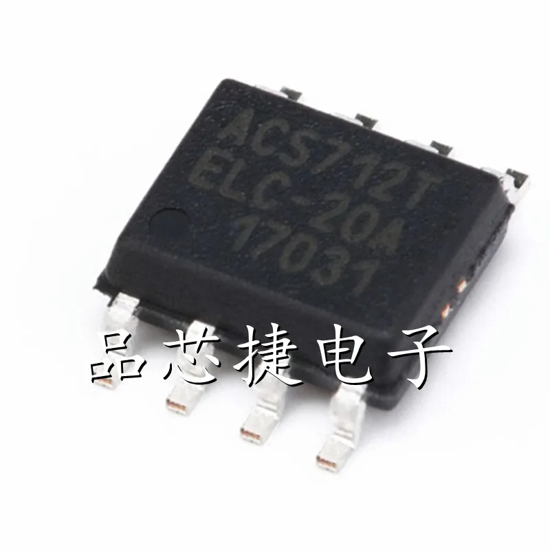 

10pcs//Lot ACS712ELCTR-20A-T Marking ACS712T ELC-20A SOIC-8 Fully Integrated, Hall Effect-Based Linear Current Sensor IC