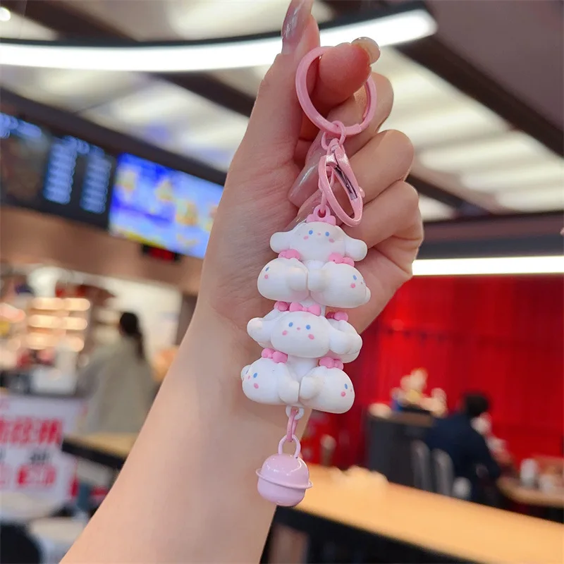 

Милый мультяшный брелок Sanrio Kuromi, украшение для рюкзака, Kawaii Melody, кукла Hello Kitty, кулон, ювелирные аксессуары, подарки, игрушки