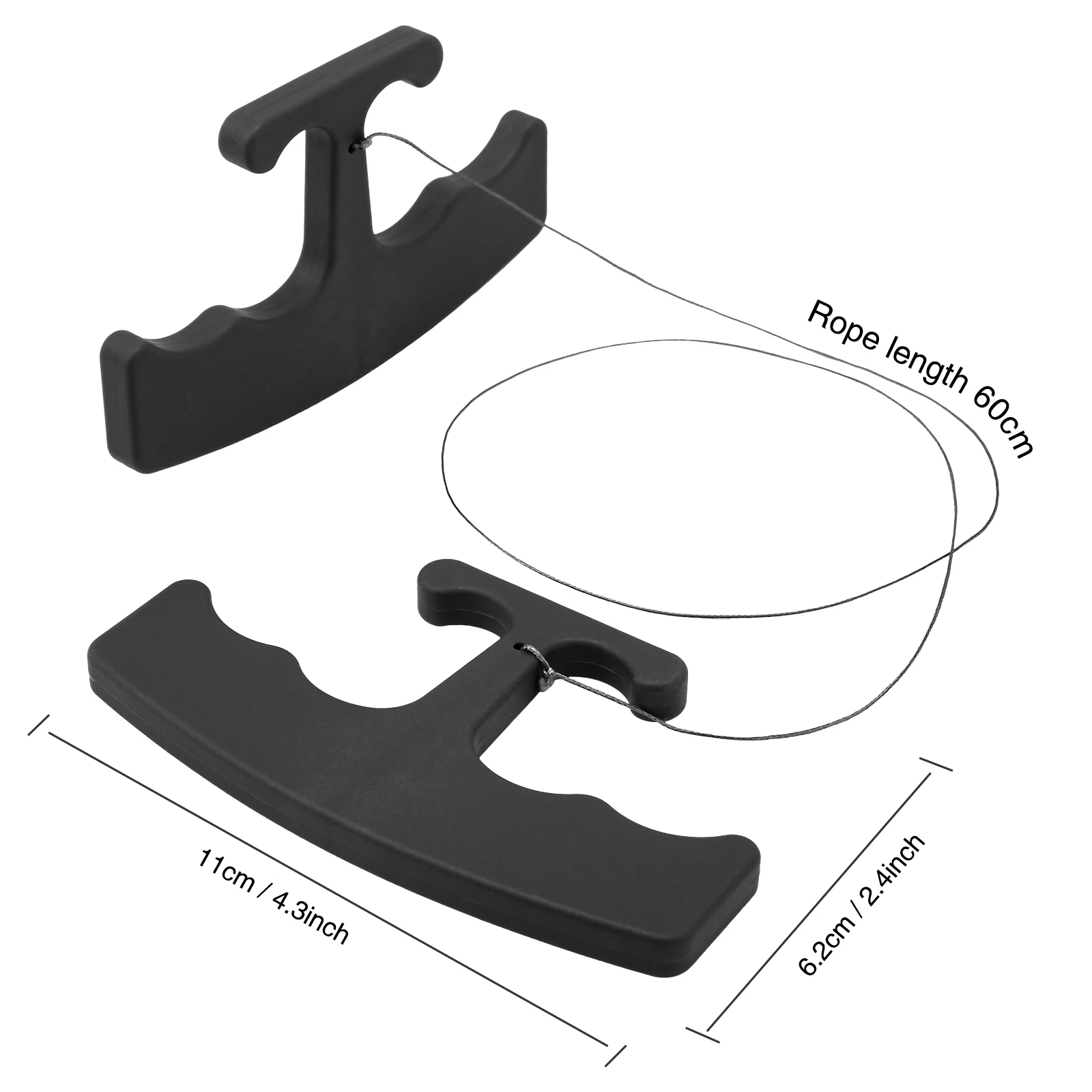 FOSHIO Car Logo Removal Line Plastic Handle Vehicle Label Sticker Glue Cleaning Tools Vinyl Wrap Sign Wing Emblem Stripping Cord