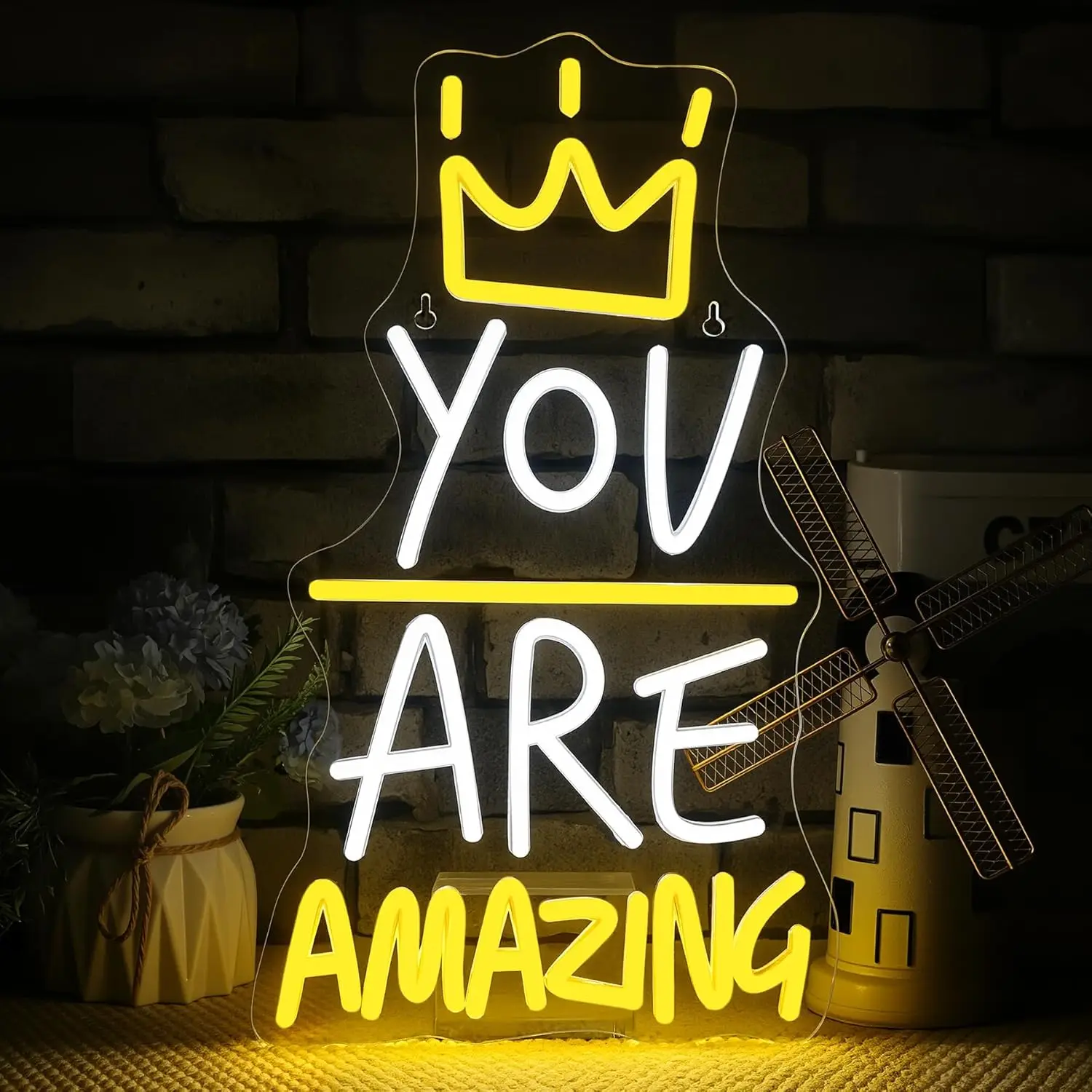 You're Amazing Neon signs USB Dimmable Inspirational Boho Wall Art LED Light Cafe Wedding Gym Party Home Decor Birthday Gift