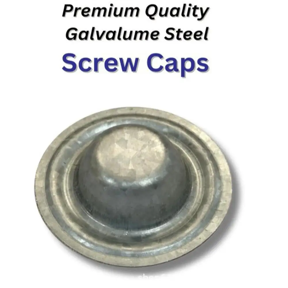 Creative Screw Caps Outdoor Spiral Cap Product Tool Set for Home Garden DIY Projects 5/10/50/100pcs Metal Roof Bolt Caps Tools