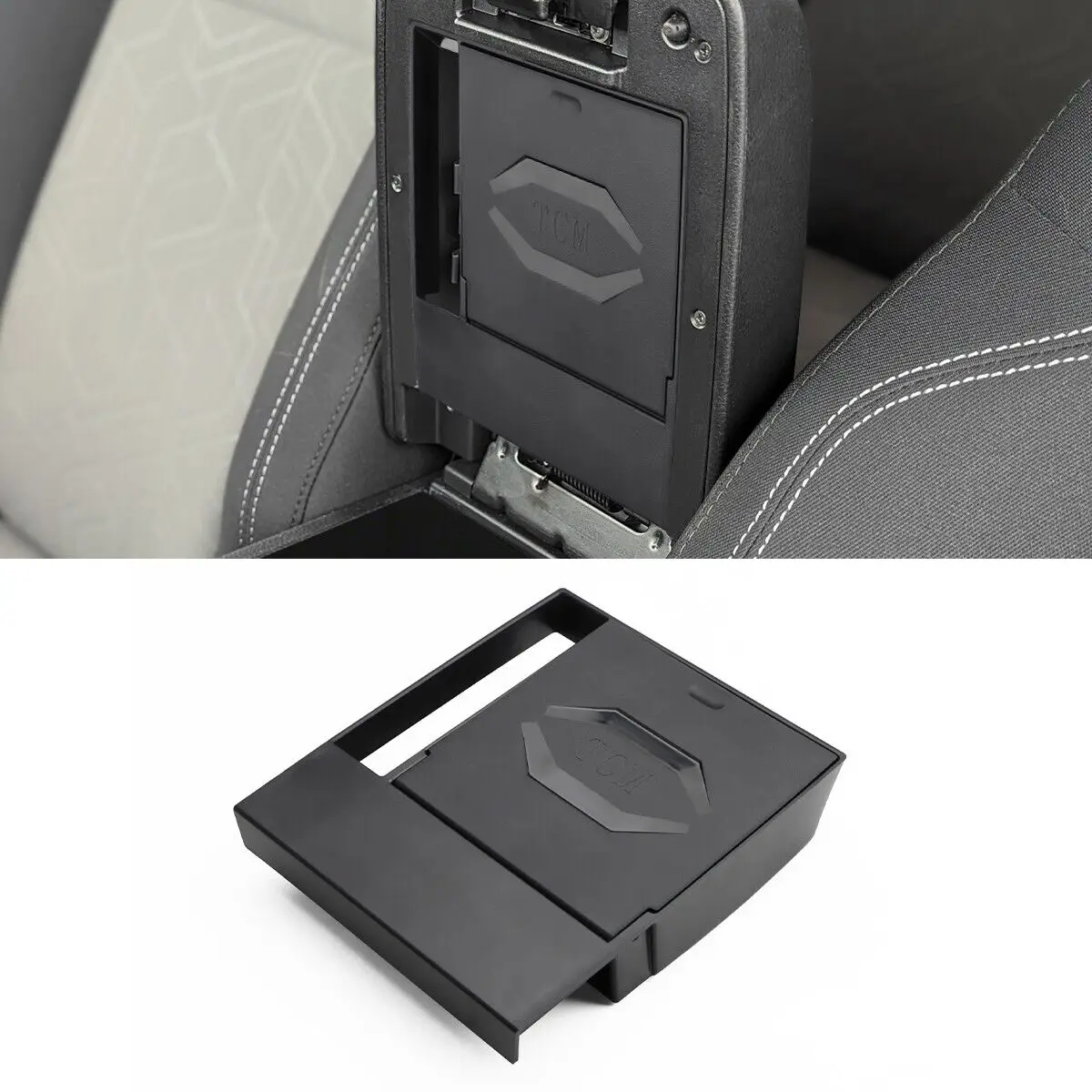 

Для Toyota Tacoma 2016-2023 автомобильный подлокотник, скрытый ящик для хранения, ABS, черная центральная консоль, скрытый секретный органайзер, автомобильные аксессуары