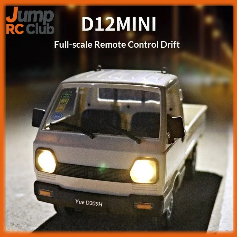 WPL D12 RC Truck 1:10 Scale RTR Mid-engine Rear-wheel Drive Drift Simulation Suzuki Micro Truck Remote Control Model