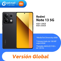 Global Version Xiaomi Redmi Note 13 5G Smartphone MediaTek Dimensity 6080 108MP Triple Camera 120Hz AMOLED 33W Fast Charging