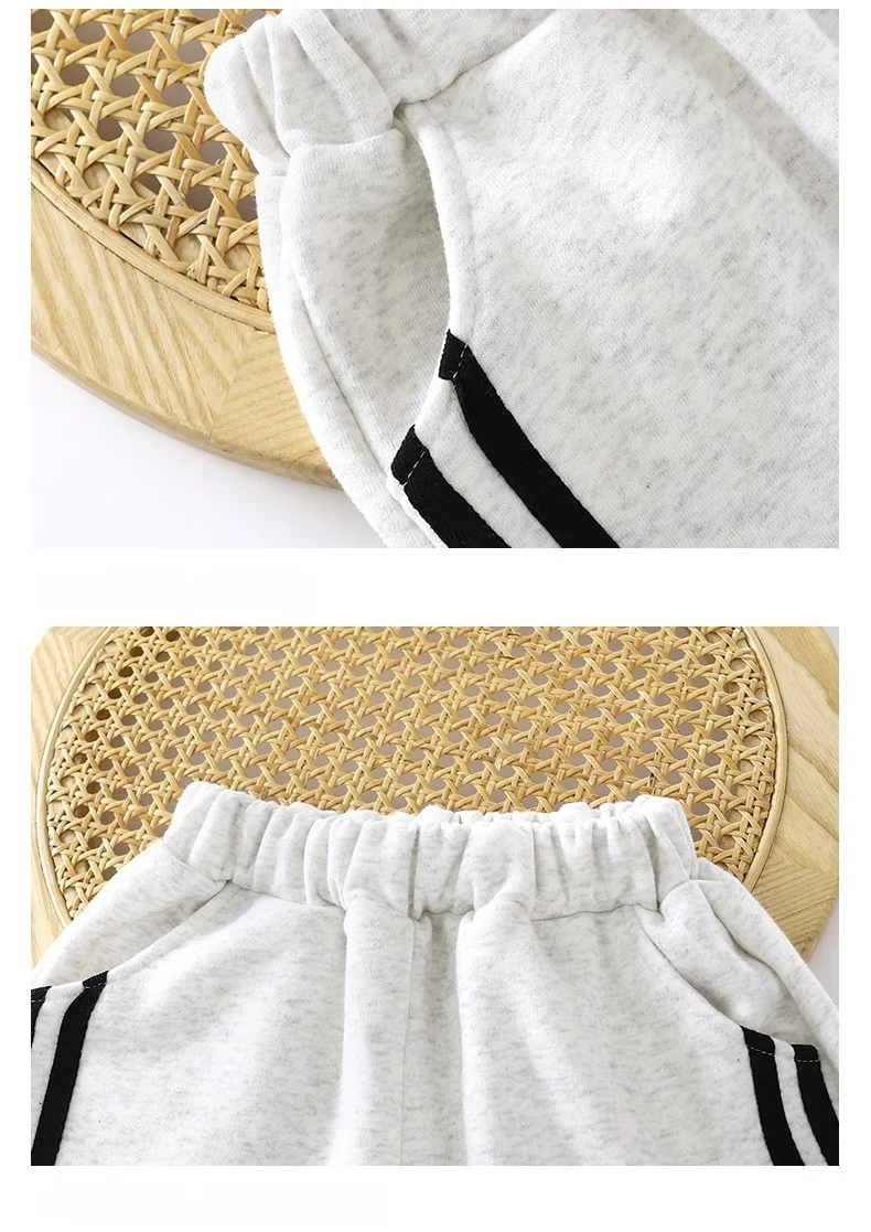 Kinder Jungen Langarm Top und Hosen Trainingsanzug Casual Brief Drucken Sweatshirt Sets für Kinder 1-8Y Baby Mädchen Kleidung Weiche Outfit – Detail 13