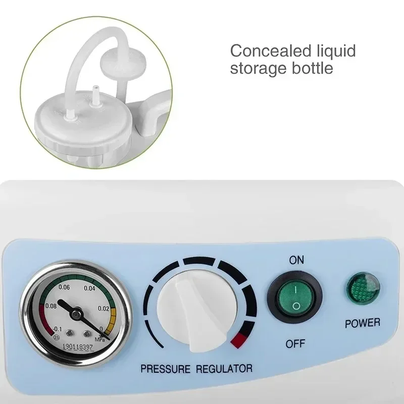 1000ml Portable Quiet Suction Unit Vacuum Phlegm Medical Emergency Aspirator Machine Veterinary Suction Machine