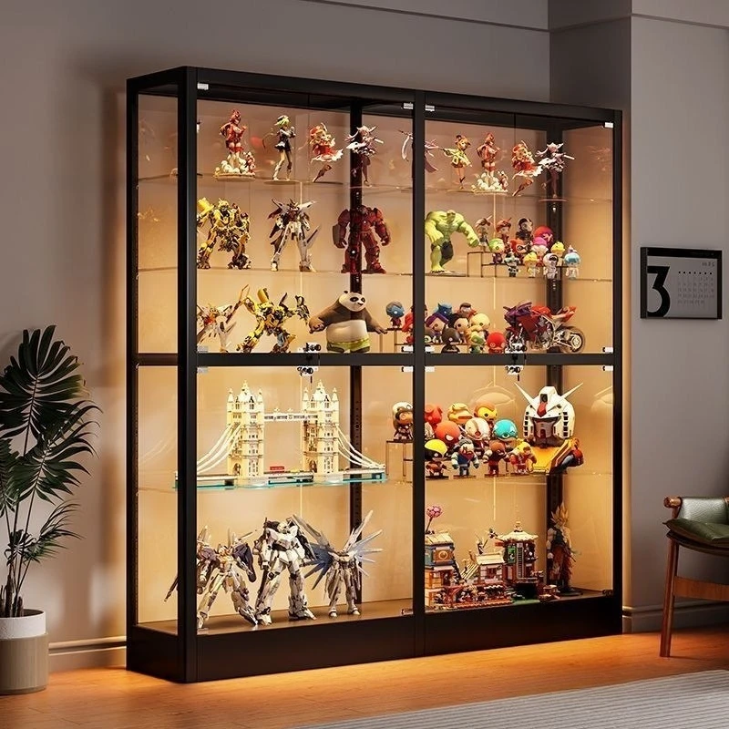 Figure cabinets Lego display cabinets, household display cabinets Dust-proof glass cabinets