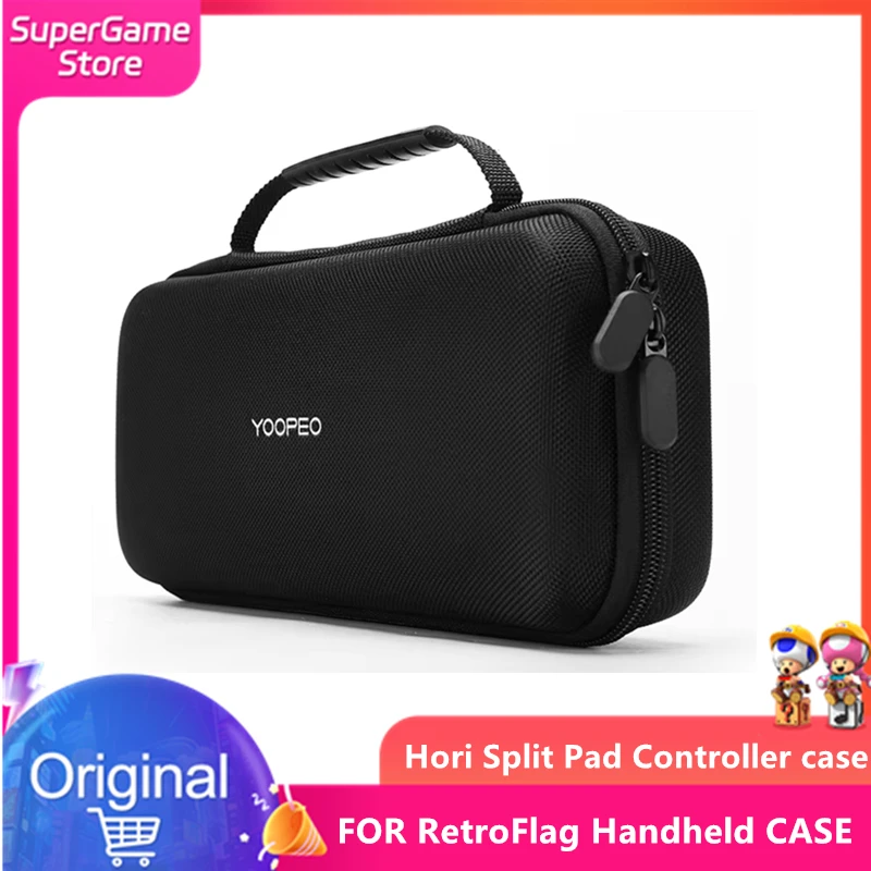 Portable Carrying Case For Retroflag Handheld Controller 10 Game Card Slots Storage Bag Comaptible Hori Split Pad Gamepad Box