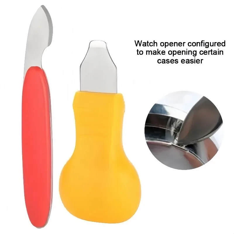 2pcs Watch Repair Tool Watch Opener Back Cover Remover Prying Knife Tool Watch Disassemble Repair Hand Tool for Battery Change