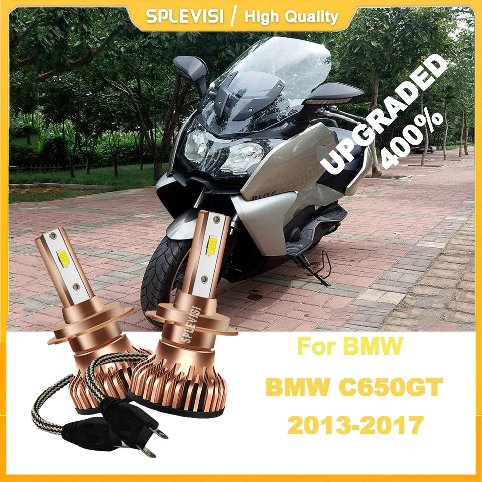 

12v LED Motorcycle Headlight 6000K White - 15000LM High Brightness Output For BMW C650GT 2013 2014 2015 2016 2017