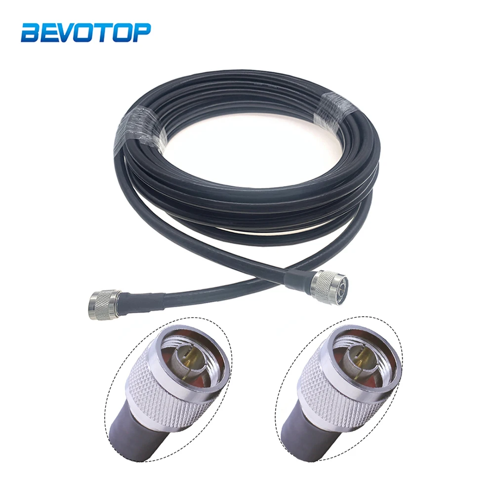 LMR400 Coaxial Cable N Male to N Male/Female Connector RF Coax Pigtail Antenna Cable Low Loss 50-7 Jumper 50cm 1m 2M 3m 5m 10m