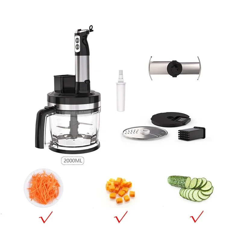 Multifunctional Hand Blender Set Chopping Dicing Slicing Shredding Ground Meat Preparation