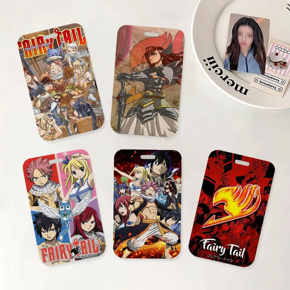 

Держатель для бейджа с изображением персонажей аниме Fairy Tail, с ремешком на шею, для офиса, школы, для именных карт и удостоверений