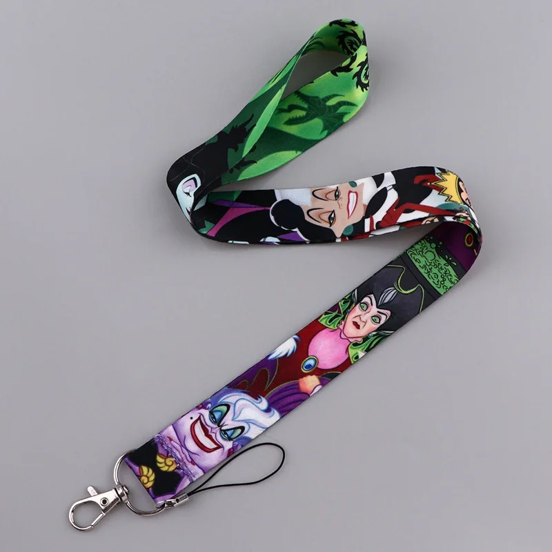 DSN Villains Kartenhalter Böse Königin Halsband Schlüsselanhänger ID Bus Kreditkartenhalter Hangseil Lanyard Schlüsselringe Lanyard – Detail 2