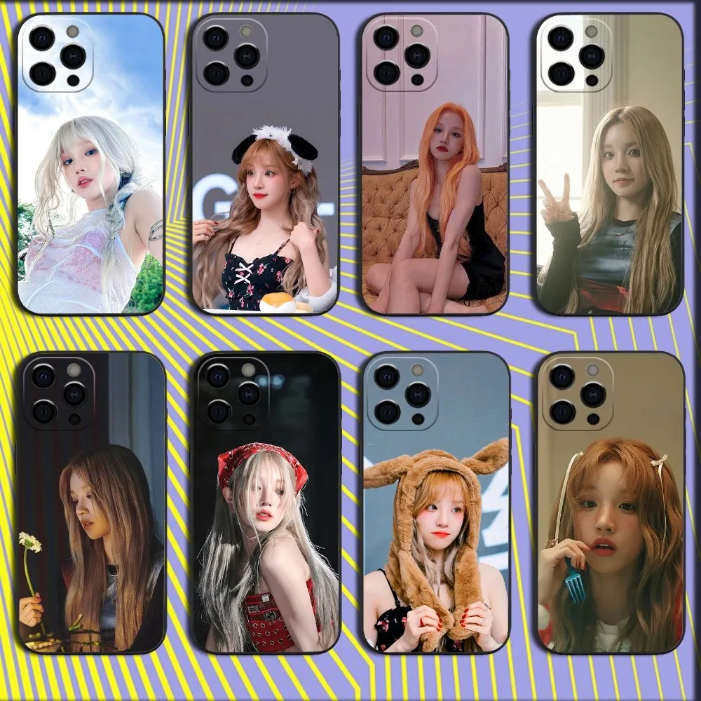 Chinese Singer Y-Yuqi Phone Case For iPhone 16,15,14,13,12,11,Pro,X,XS,Max,XR,Plus,Mini Soft Black Cover