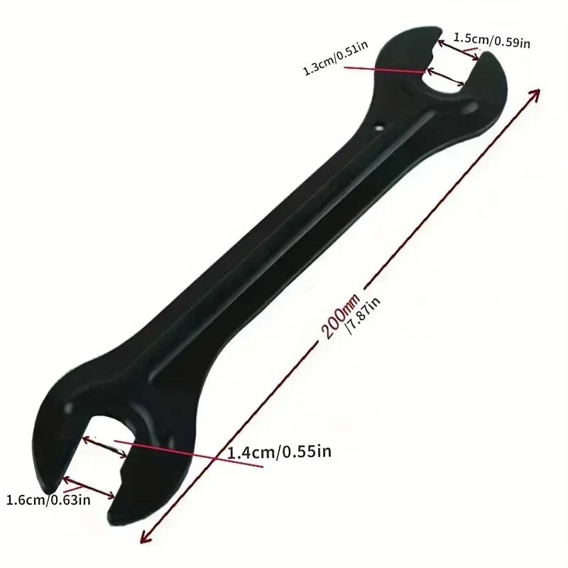 1/2Pcs Steel Bike Cone Spanner Open End Wrench 13/15mm 14/16mm Bicycle Hub Axle Repair Maintenance Cycling Hand Tools
