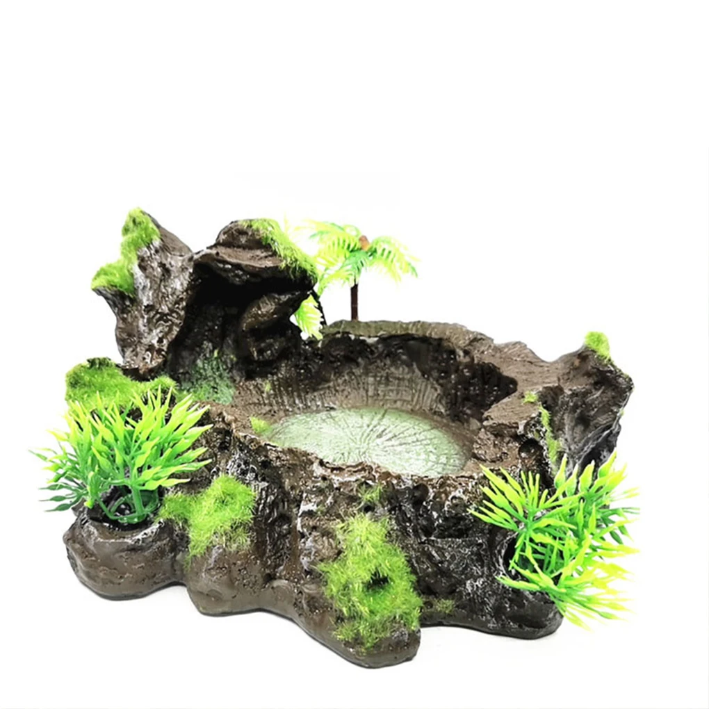 Multifunctional Reptile Resin Bowl For Food And Water Any Reptile Reptile Food Water Dish Decorative