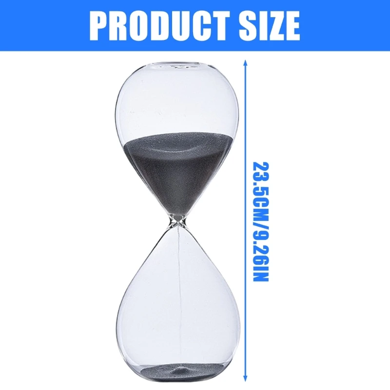 Glass 60 Minutes Sand Timers Hourglass Sandglasses Timers for Enhanceds Concentration in Learning and Relaxation