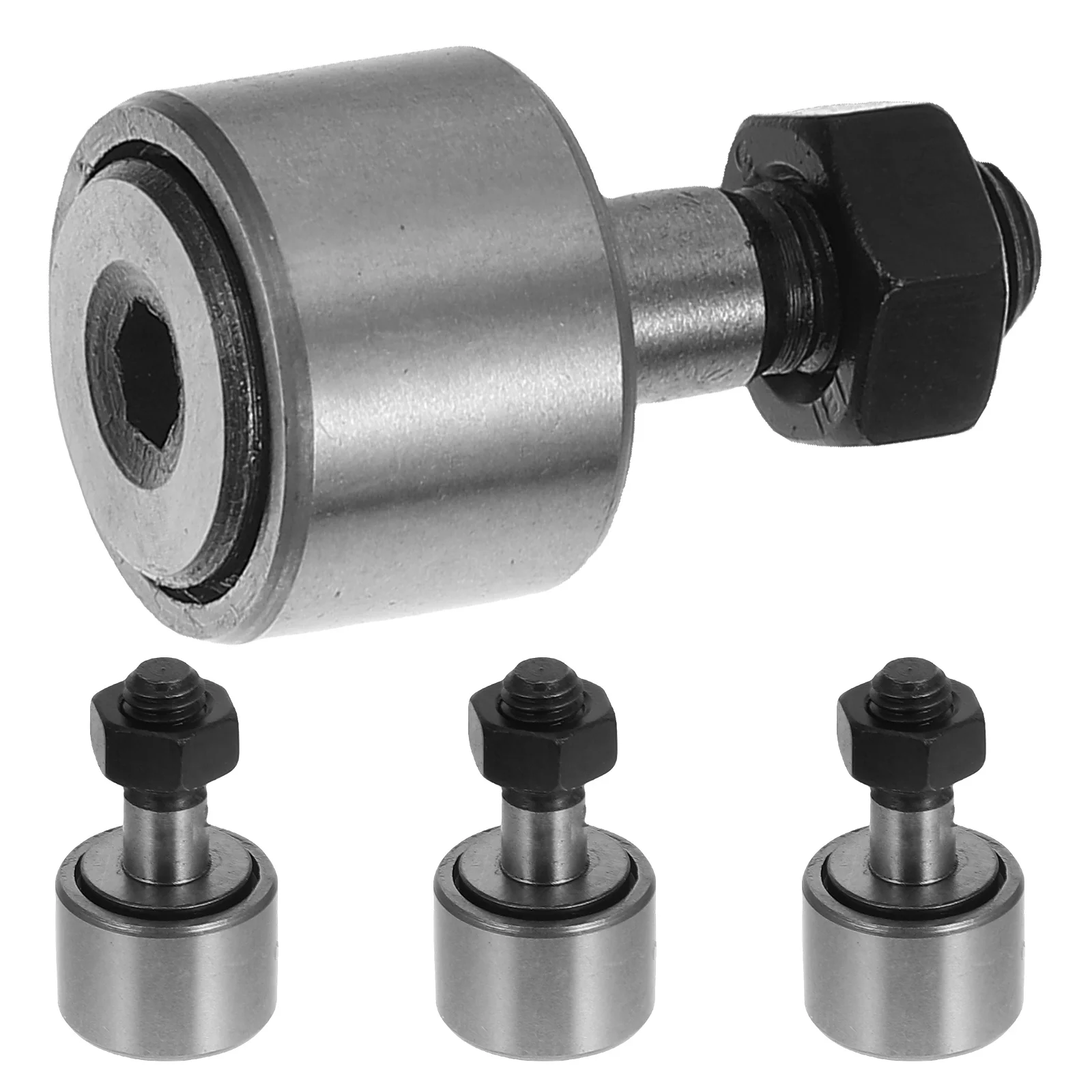 4 Stück Rollenlager, Bolzen, Nadelnockenfolger für Maschinenführungsschiene, robuste Ersatzlager