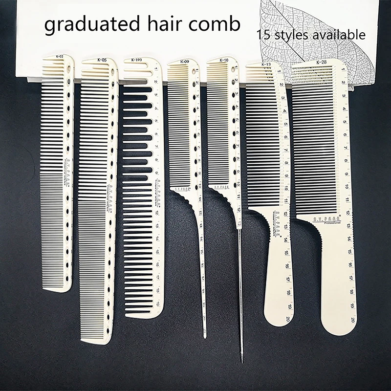 High Quality Laser Scale Hair Comb Professional Hairdressing Comb Hair Brushes Salon Hair Cutting Styling Tools Barber Comb