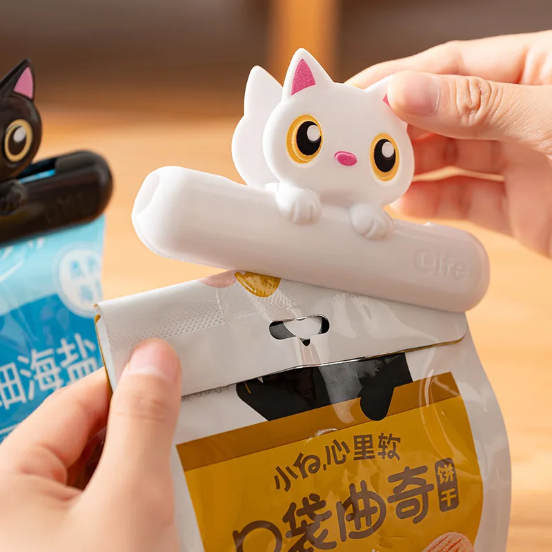 Multi-Purpose Cat Sealing Clips Food Storage Bag Sealer Clips for Kitchen Fresh Keeping Document Photo Diary Decor view 5