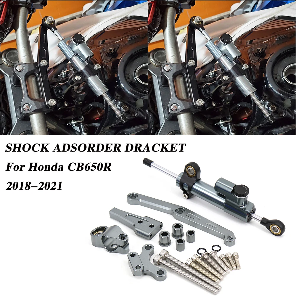 

Motorcycle Steering Stabilizer Damper Mounting Bracket Kit For Honda CB650R CB 650 R 2018 2019 2020 2021