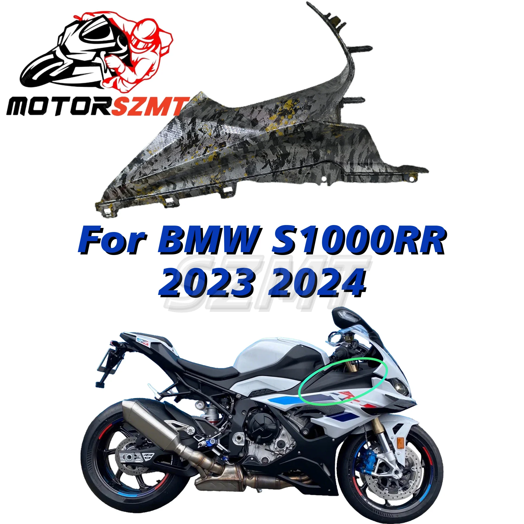 

L&R Front Upper Side Fairing Cover Panel Fairing Cowl For BMW S1000RR 2023 Replace Part