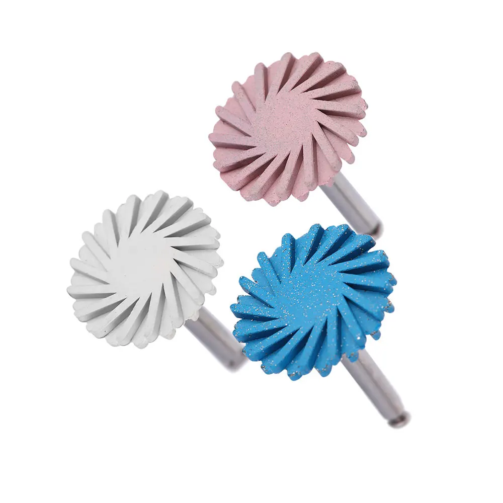 6 teile/schachtel AZDENT Dental Gummi Polierer Verbund Harz Polieren System RA Disc Kit 14mm Rad Spirale Flex Bohrer Werkzeuge – Detail 5