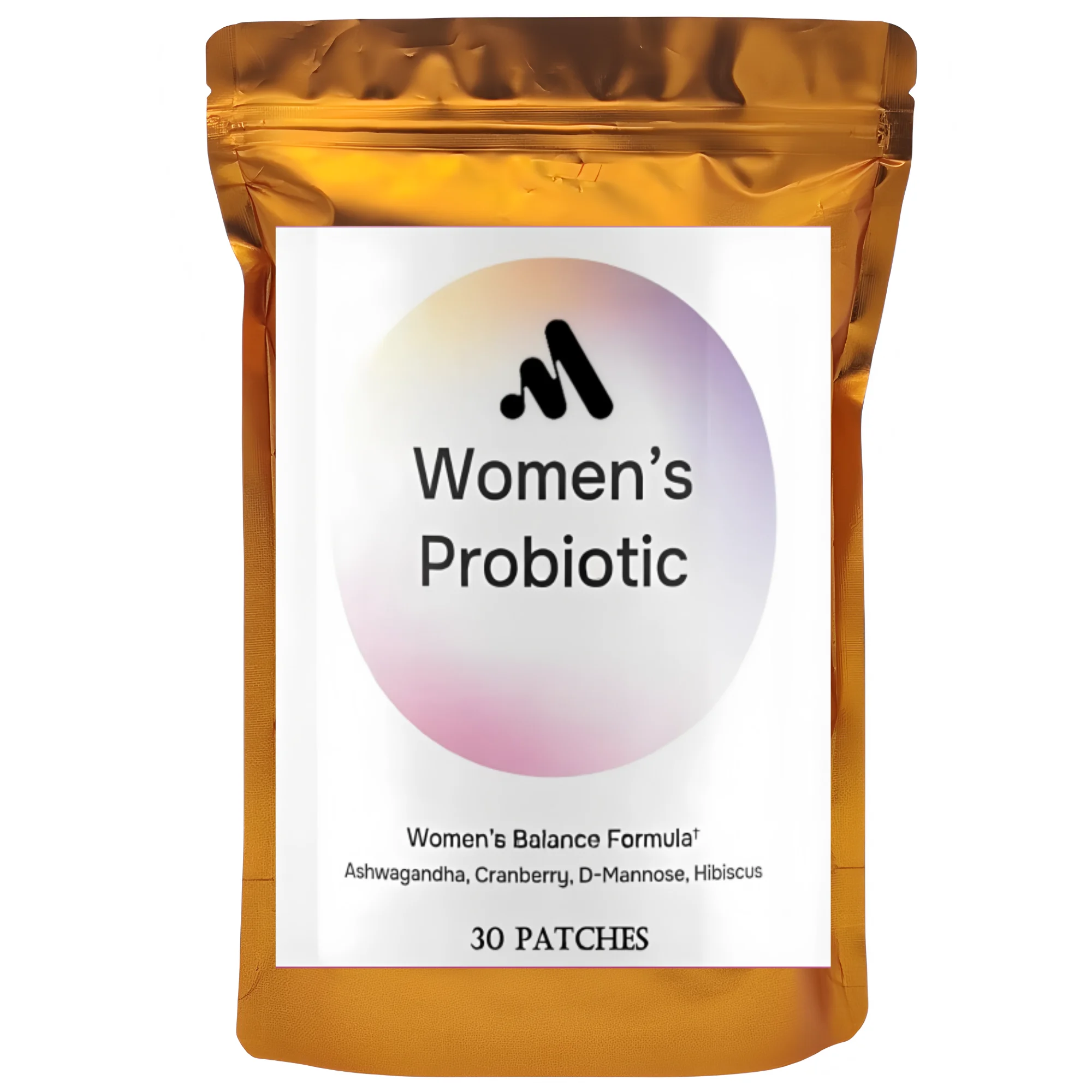 30 Patches Probiotics for Women & Prebiotics, Transdermal Patches, Women'S Daily Digestive L & Immune Health