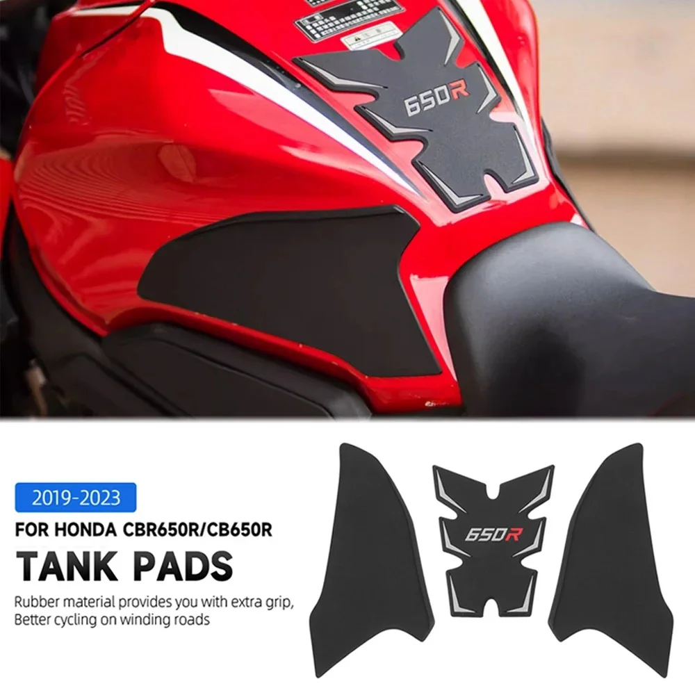 

For Honda CB650R CBR650R CB CBR 650 R 650R Motorcycle Accessories Anti-Slip Side Fuel Oil Tank Pad Protector Decals Sticker Pads