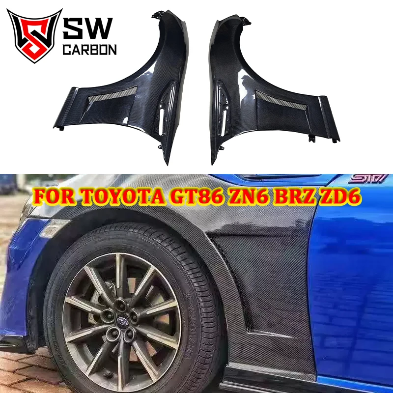 Carbon Fiber Fender with Air Vents for Toyota GT86 ZN6 BRZ ZD6 Car Front Fender Air Intake Performance Kit Auto Parts