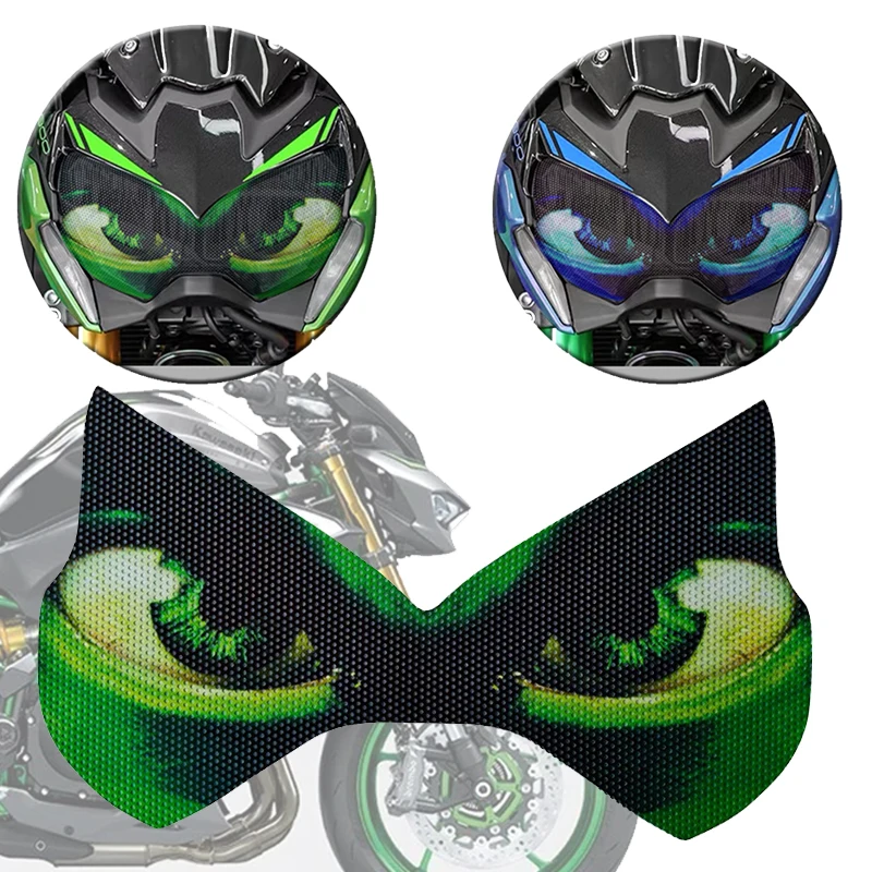 

Suitable New Fit for Kawasaki Z900 Z 900 2021-2023 protective sticker motorcycle accessories 3D front fairing headlight sticker