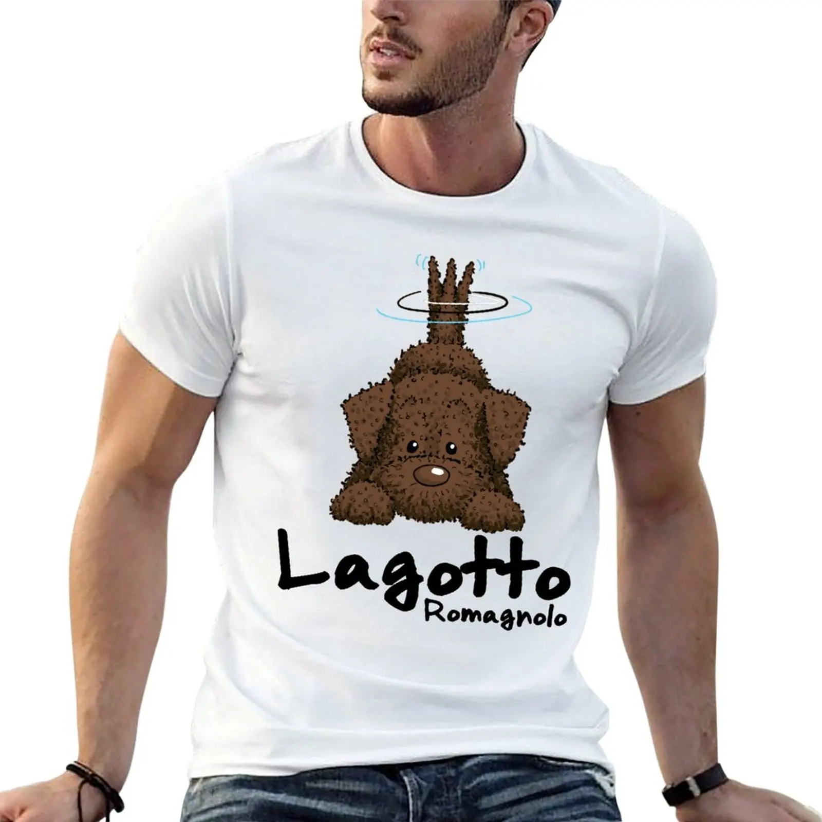 

brown Lagotto Romagnolo T-Shirt t shirt man casual t shirt for man T-Shirt