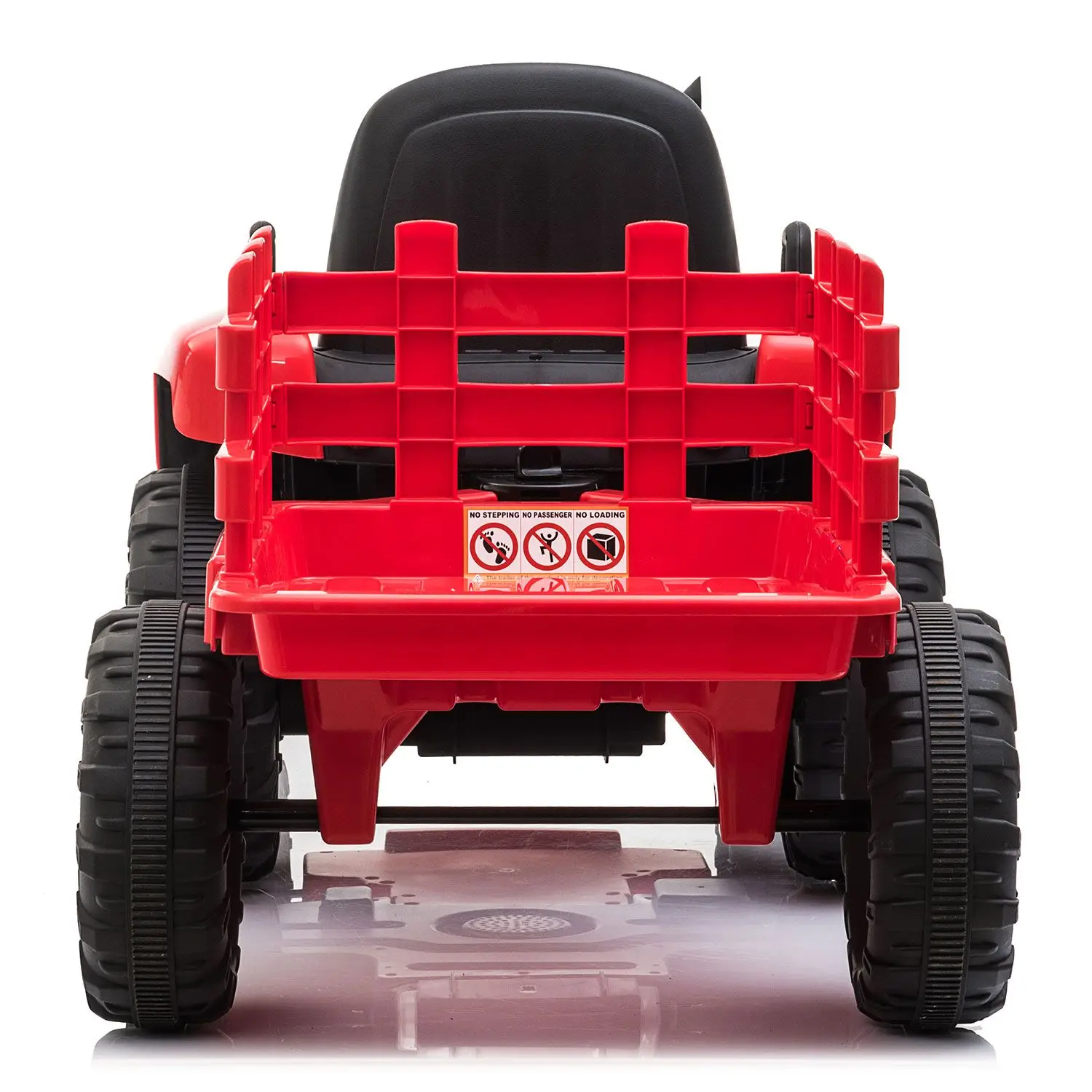 Tracteur avec remorque pour enfants, voiture électrique avec batterie 62, musique, USB, lumières LED, jouet de véhicule, 12V