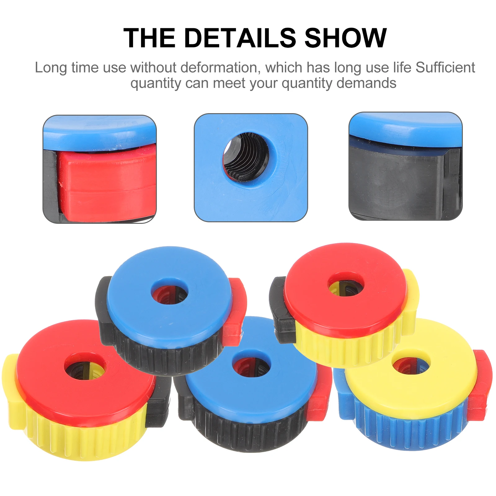

5 Pcs Quick Release Cap Turnbuckle Cymbal Nut Musical Instrument Accessories Screw Caps Drum Cymbals Universal Fixing Nuts