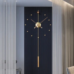 Spain Large Wall Clock Modern Design Metal Luxury Wall Watches Clocks DIY Home Decor Silent Living Room Orologi Da Parete Gift