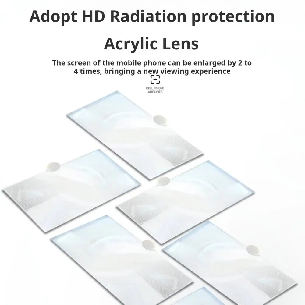 แว่นขยายหน้าจอ3D สำหรับเล่นเกมมือถือแบบพับได้แว่นขยายจอโทรศัพท์