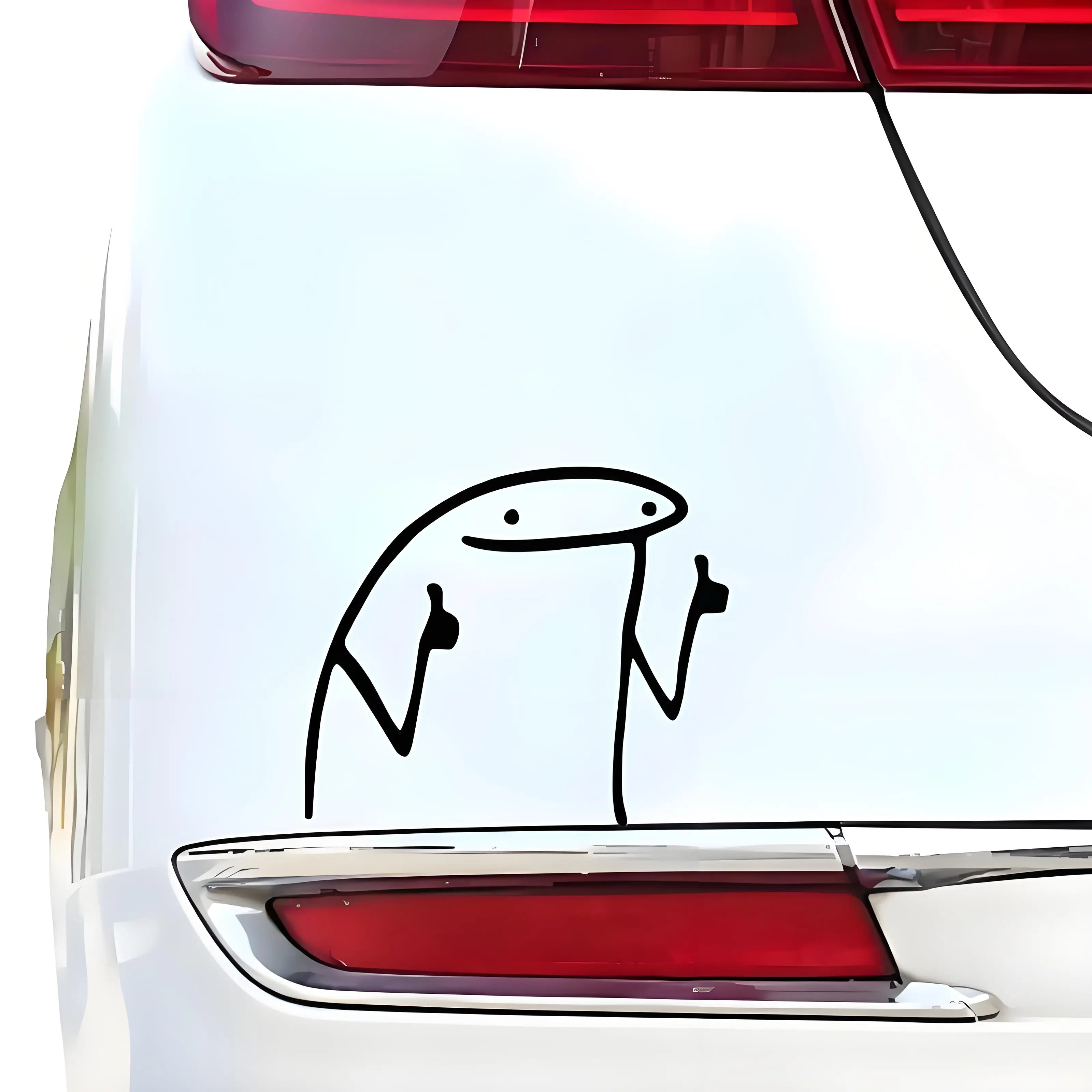 

21x18cm Thumb up Sticker Cartoon Character Car Sticker Funny Lines Glass Car Sticker Motorcycle Laptop Sticker Car Accessories