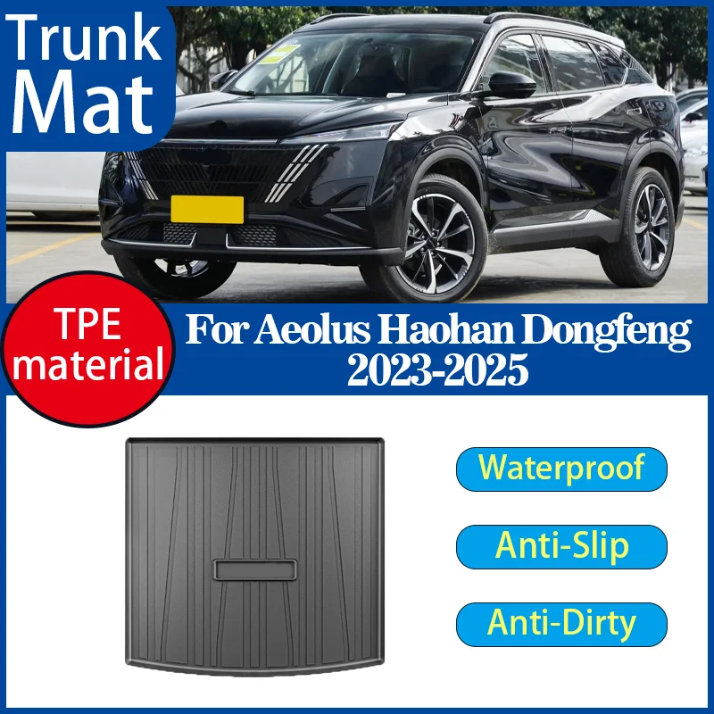 

Car Trunk Mat For Aeolus Haohan Dongfeng Mage 2023-2025 TPE Material Waterproof Rubber Cargo Liner Protector Anti-scratch Auto