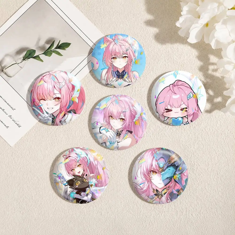 W-Wuthering Waves Aemeath  25 32 44 58 75mm Badges Personalized Round Brooches Pins Accessory Gift