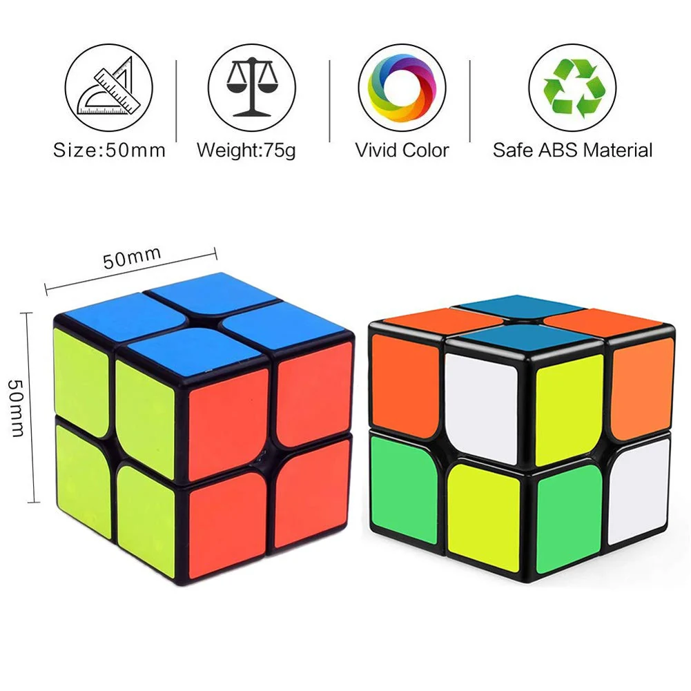 QiYi2x2x2 Mini Pocket Cube Meilong Snelheid 2X2 Magische Kubus Beroep Cube Onderwijs Toy