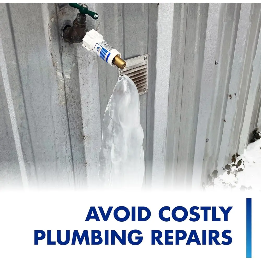 Protetor de torneira externa patenteado - ative abaixo de 37 ° F, capa durável, economiza água, pacote com 3