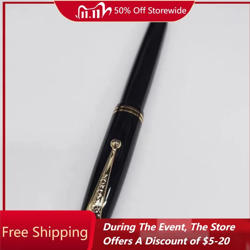 

ADMOK Piston Press Inking Resin Fountian Pen Retro Schmidt F/M/B 0.5 0.7 1.2MM Nib Black Acrylic Ink Pen School Supplies Writing