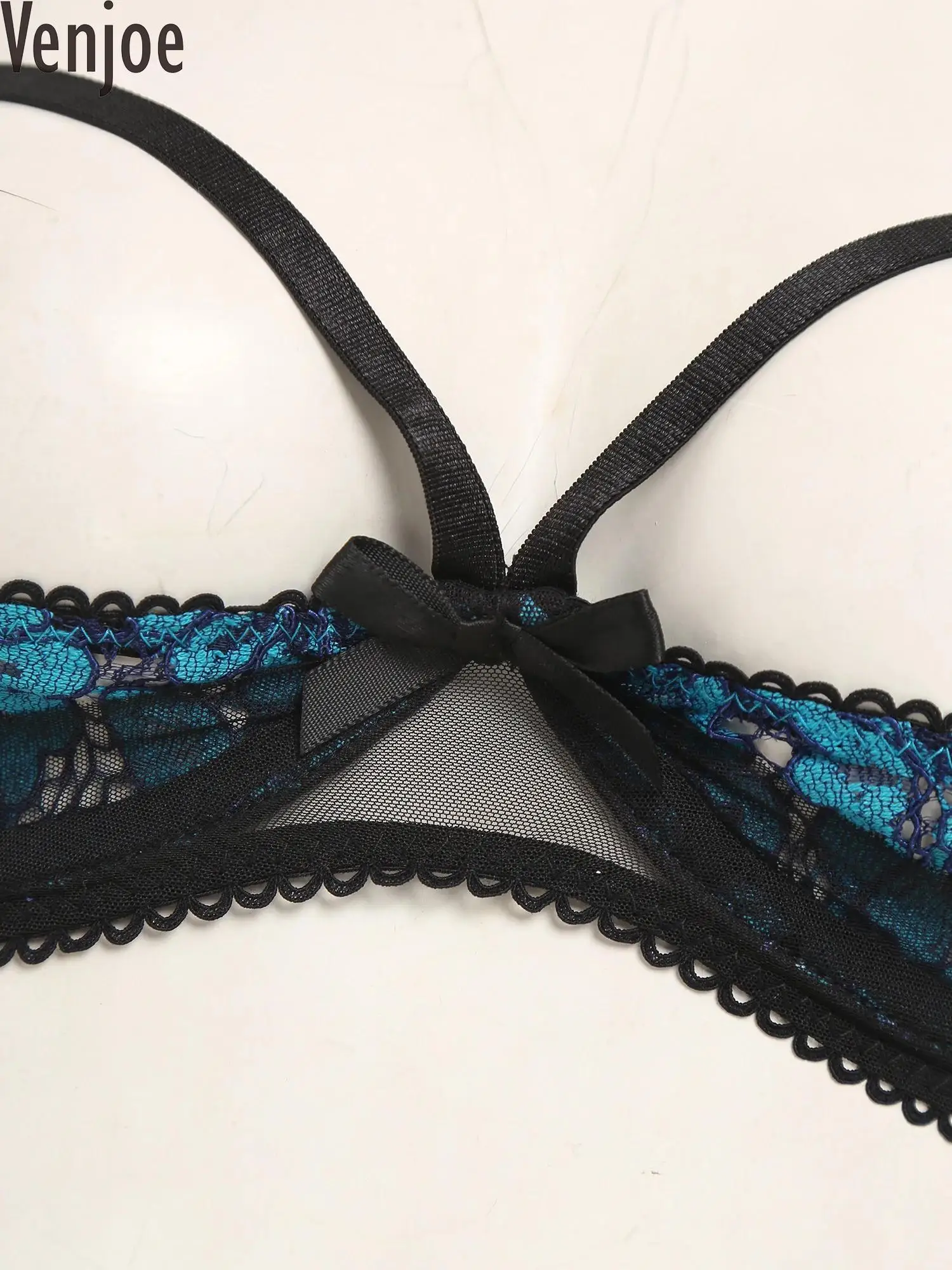 

Женский прозрачный кружевной бюстгальтер с цветочным принтом, открытые 1/4 чашки, пуш-ап на косточках, бюстгальтер без косточек, нижнее белье для балкона, нижнее белье для медового месяца