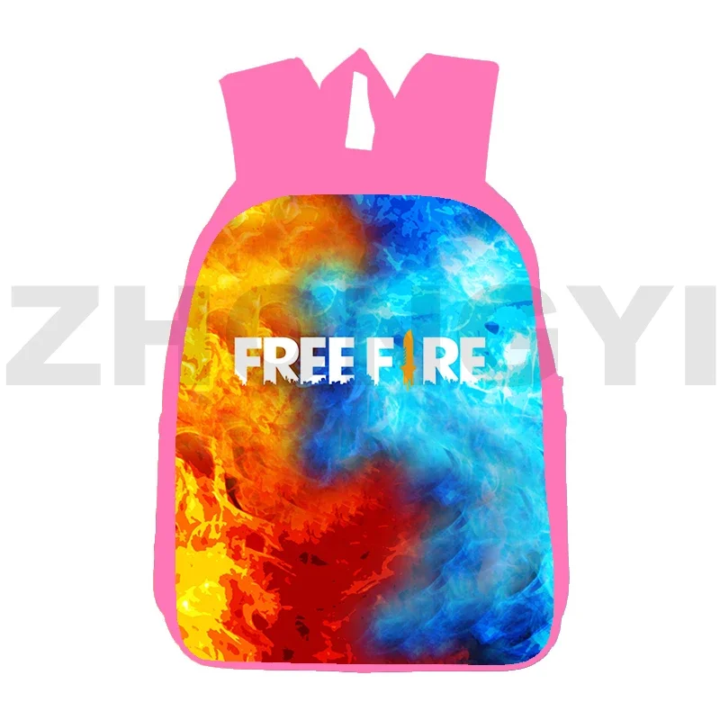 Pink Free Fire Garena School Bags for Girls Quality Nylon Backpack Women 12/16 Inch Popular Game Free Fire Travel Bag Bookbag